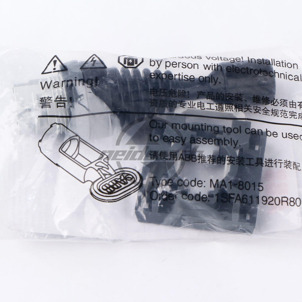 1x ABB Control Joystick Switch MJS6-40B with 4 MCB-10 Contacts Reset Type