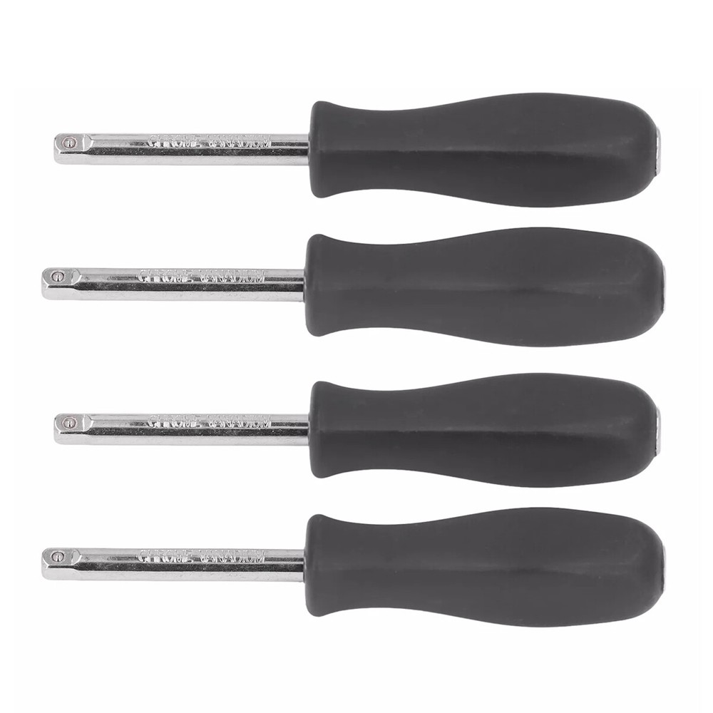 4 Pack 1/4" Socket Driver Handle Standard with internal 1/4" Female End Spinner