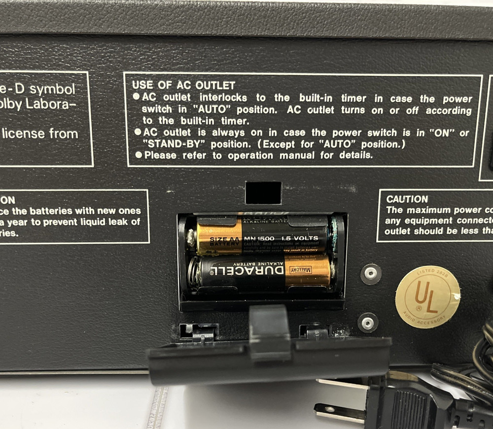 SHARP RT-3388A COMPUTER CONTROLLED CASSETTE DECK PLAYER *AS IS *SEE DESCRIPTION