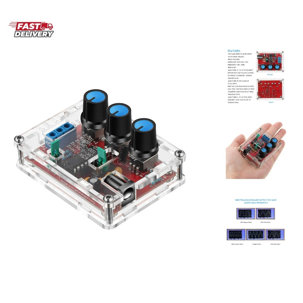 Signal Generator Kit, XR2206 Precise Function Signal Generator Frequency Modu...