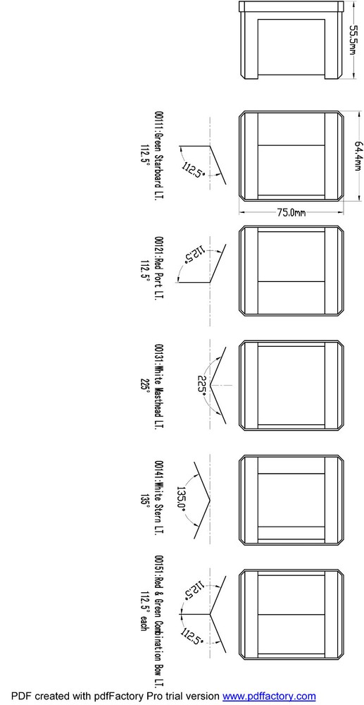 MARINE BOAT WHITE STERN LED NAVIGATION LIGHT WATERPROOF 2 NAUTICAL MILES