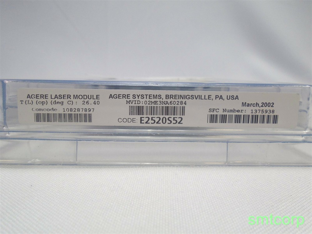 Agere Systems Fiber Optic Laser Module Part Number E2520S52