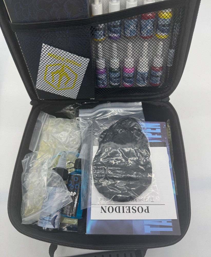 POSEIDON Wireless Tattoo TU25, Complete Kit! For Beginners and Pros