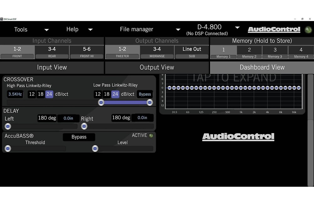 AudioControl DM-810 DSP Matrix Digital Signal Processor 8-CH Input/10-CH Output