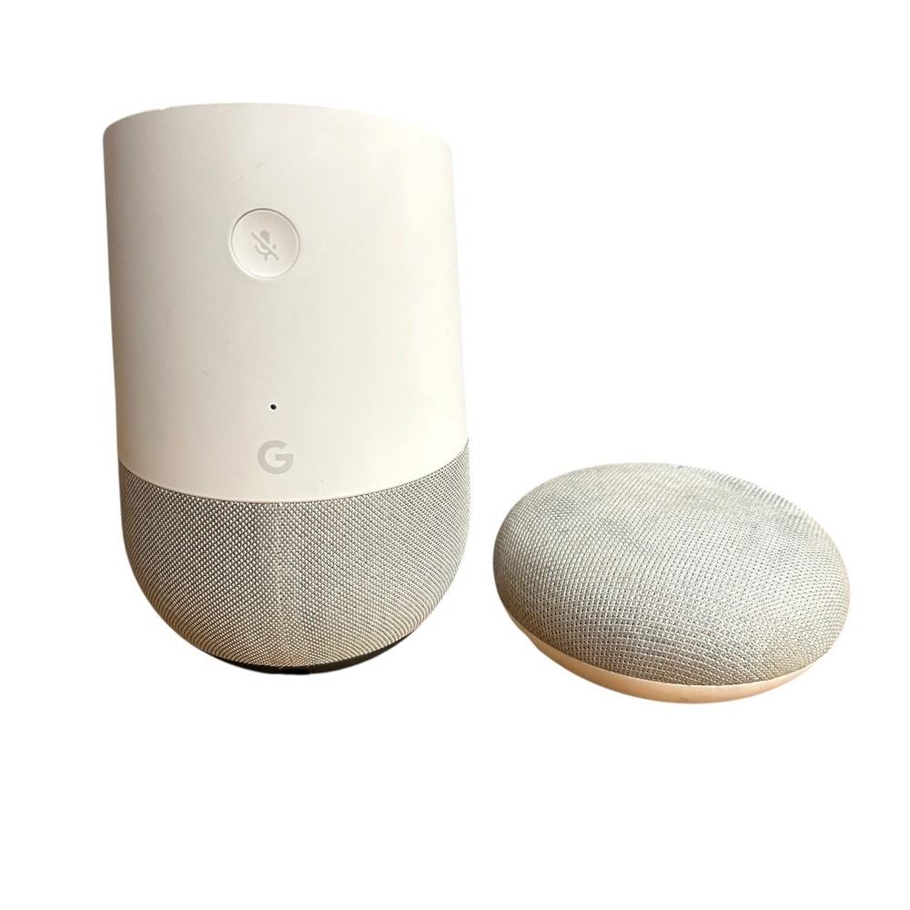 Google Home Smart Assistant - White Slate (US) Bundle Set Of 2