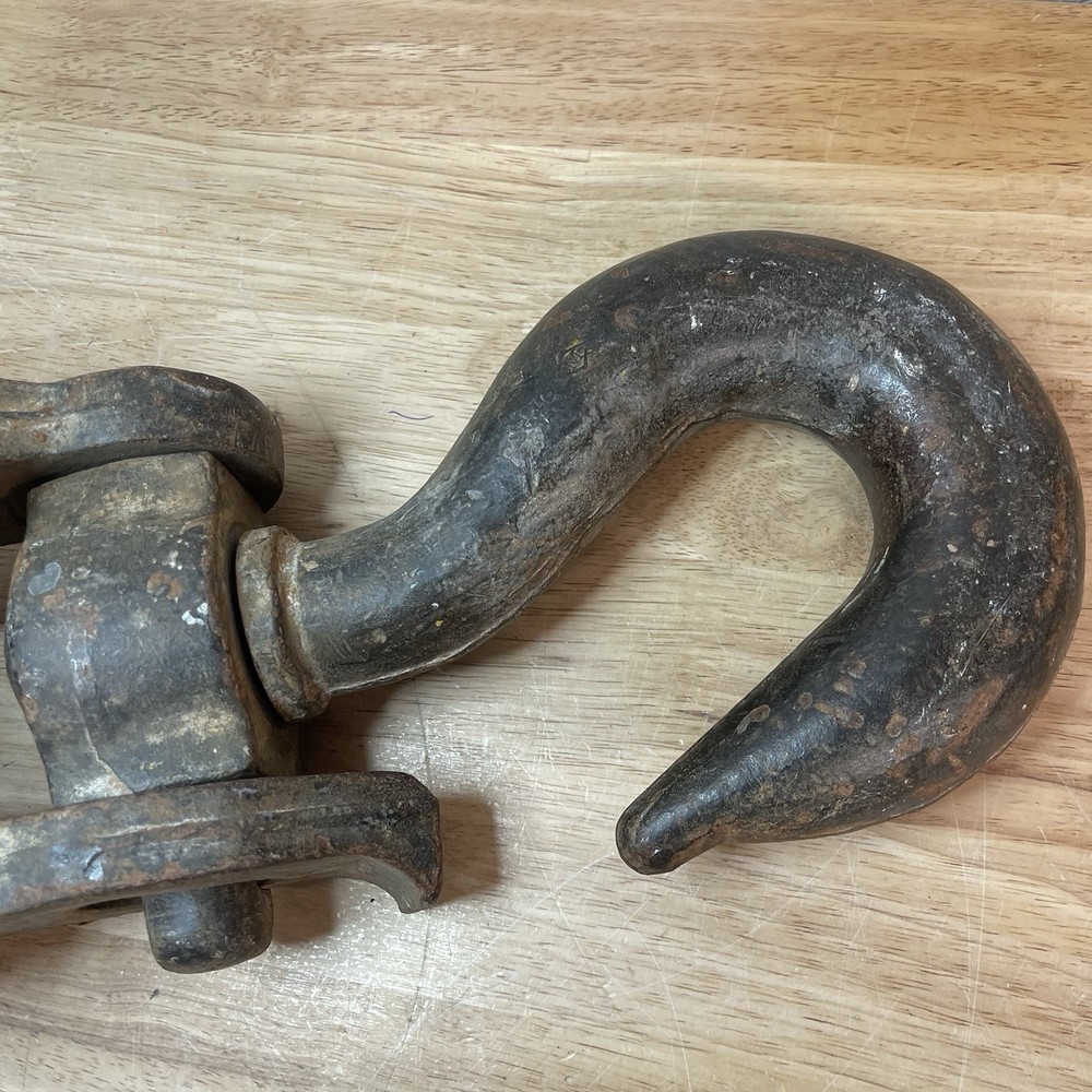 Industrial Snatch Block Solid Iron Pulley - 45lbs