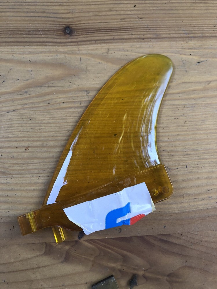 Vintage Fin Surfing Longboard