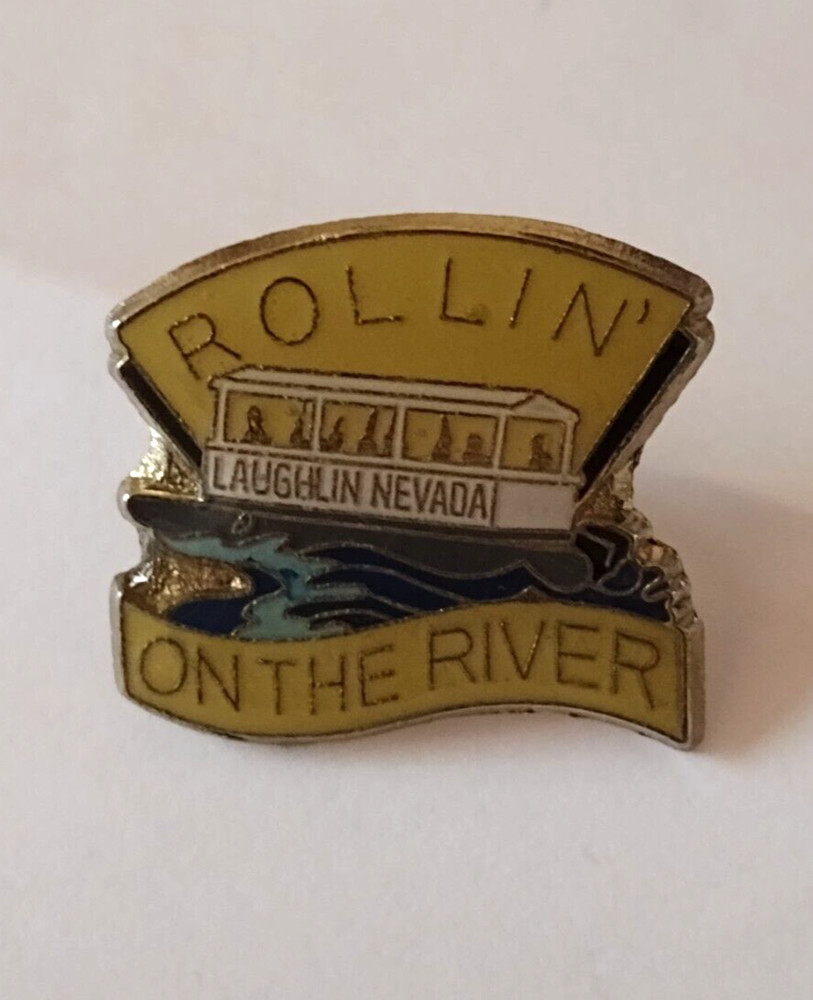Rollin' On The River Laughlin Nevada Lapel Pin