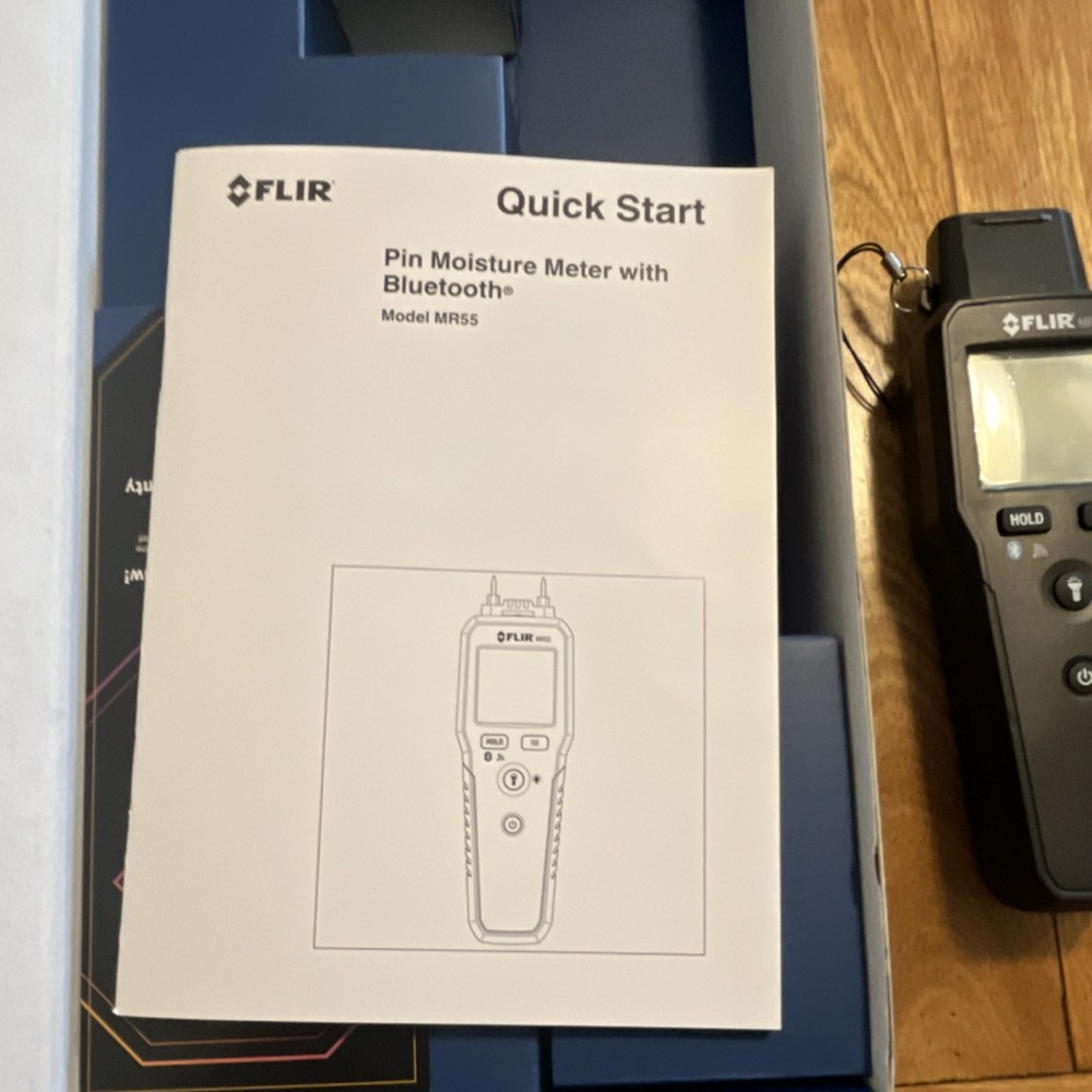 FLIR MR55 Pin Moisture Meter Bluetooth Hold Function Backlight Meter Link