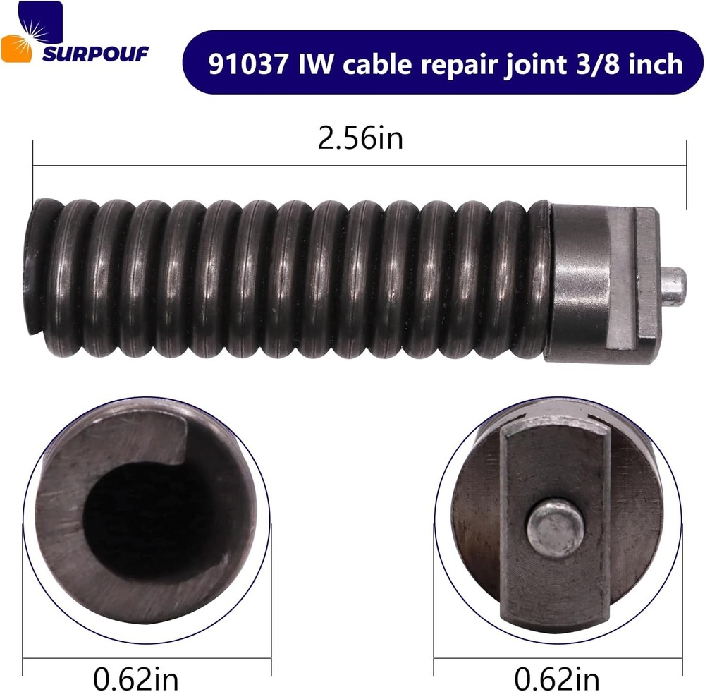 Drain Cleaning Cable Repair Coupling