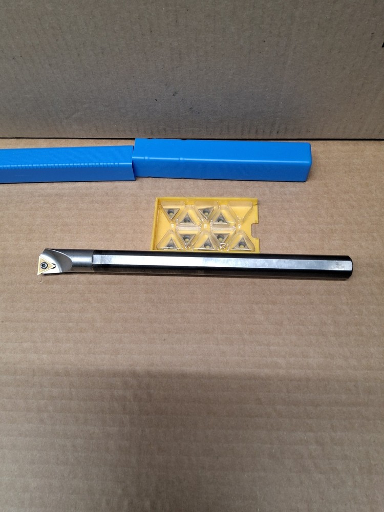 Valenite Solid Carbide Boring Bar 3/4" By 10" , With Inserts