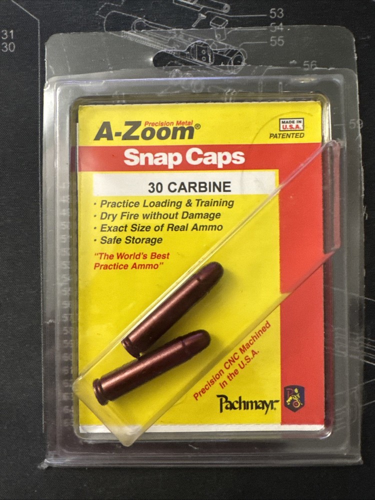 A-Zoom .30 Caliber Carbine Snap Caps 2 Pack