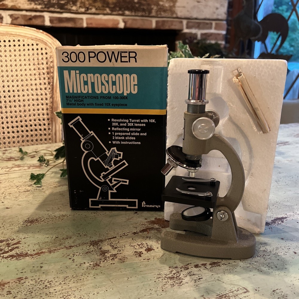 Penneys 300 Power Microscope Kit With Slides