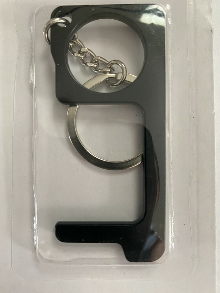 HANDS FREE TOOL Safe No Touch Keys Chain, Stop Germs NIP