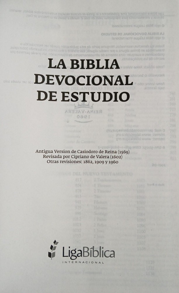 Biblia Devocional De Estudio