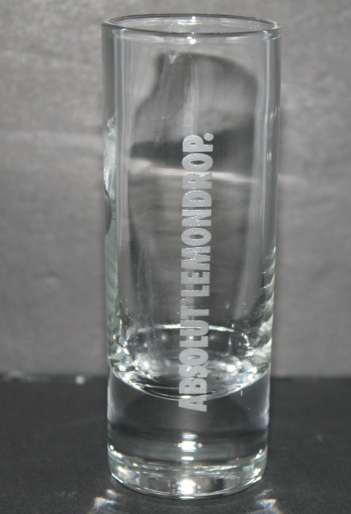 Absolut Lemondrop Tall Shot Glass