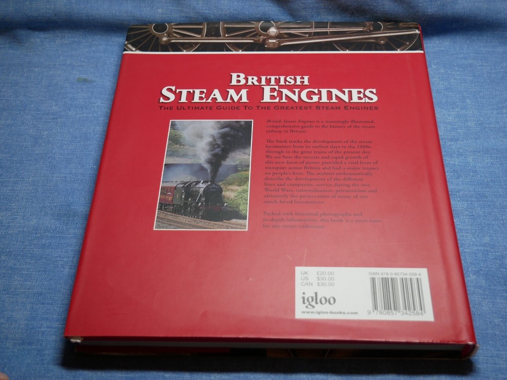 COLLECTABLE - BRITISH STEAM ENGINES - 2010 - HARDBACK WITH DUST JACKET