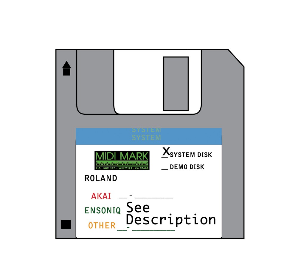 Operating System Startup Disk - Akai S-3000 s3000 boot