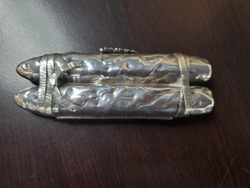 Gorham Trompe L'oeil Sterling Silver Cigar Case