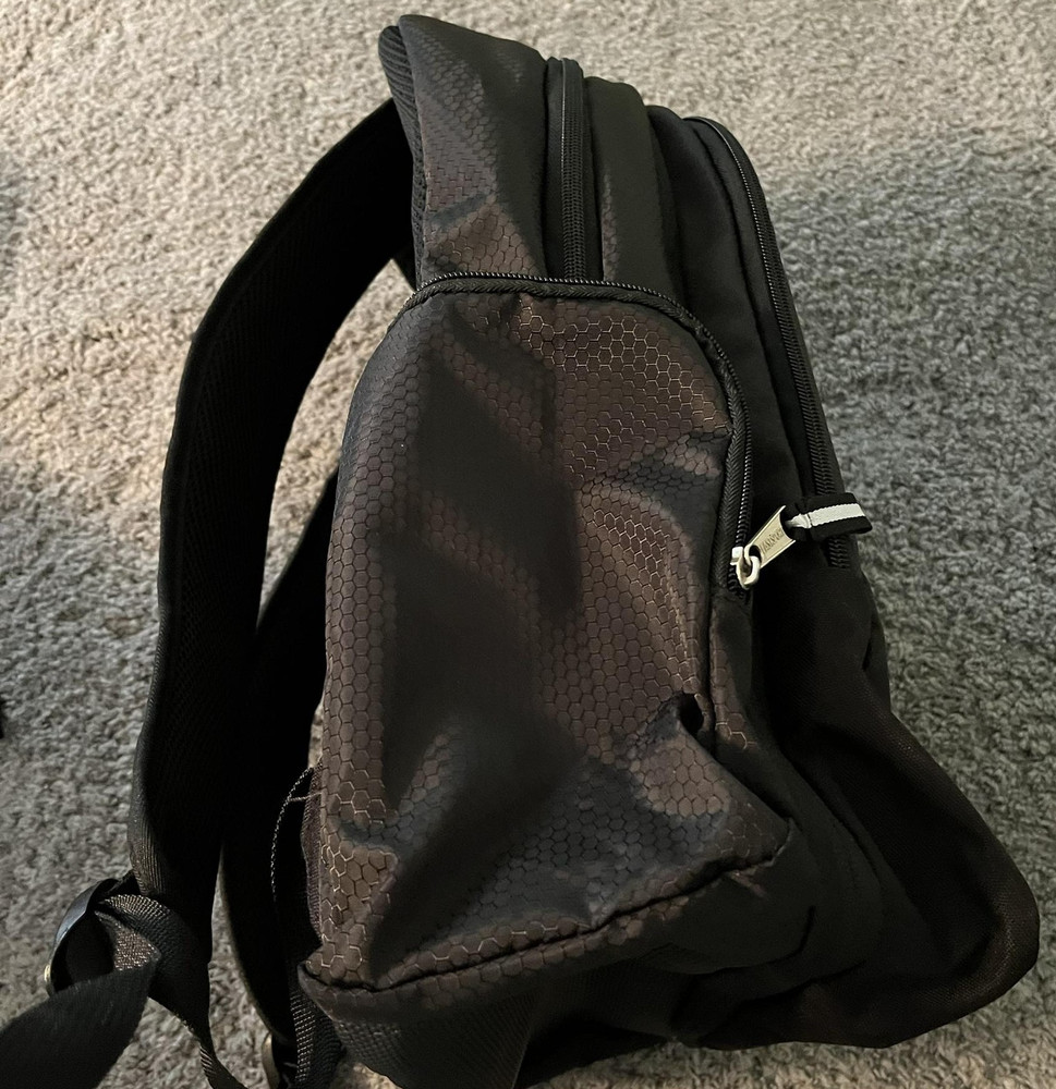 EASTSPORT Backpack One Size Black External Pockets Padded Straps Zip Fastener