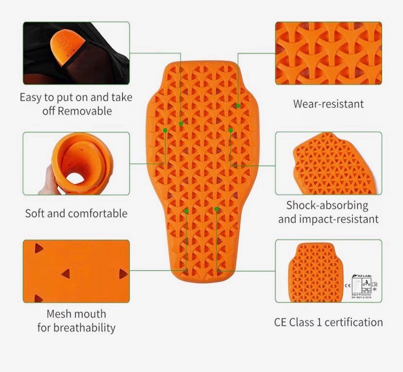 Armor Pads Shock Absorption Body Protector for Skating Motorcycle Biker Jackets