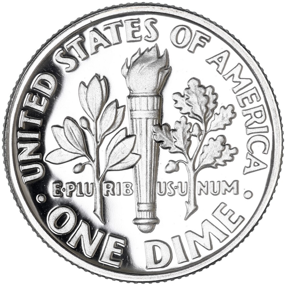 1987 S Roosevelt Dime Gem DCam Proof CN-Clad