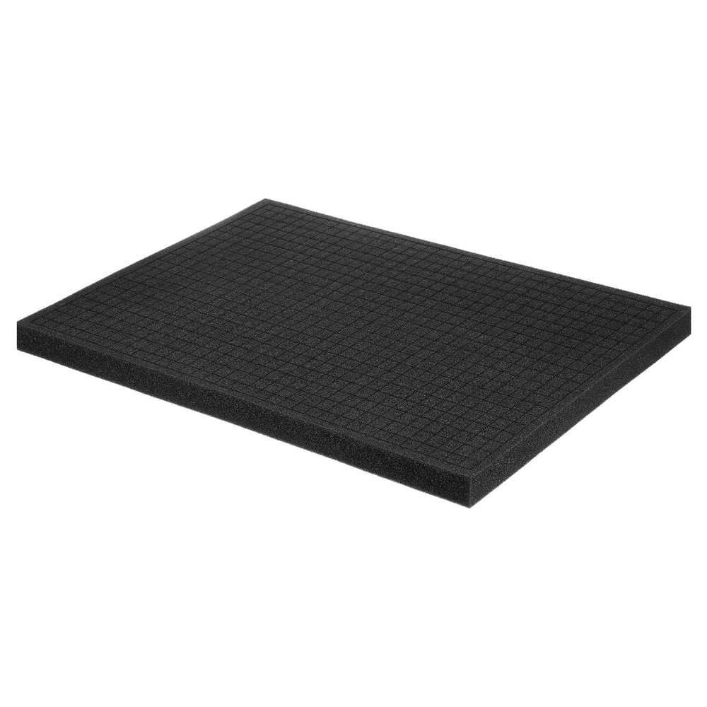 Polyurethane Foam Inserts, 16"Lx12"Wx1"T Packing Sheets Pre Cut(Black)