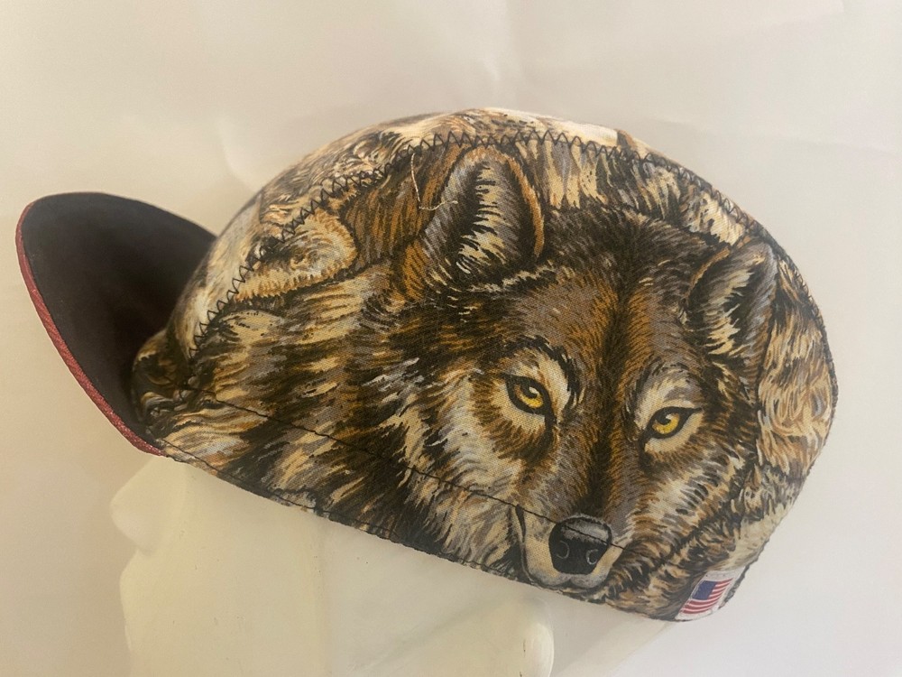 cycling cap WOLF PACK handmade in USA