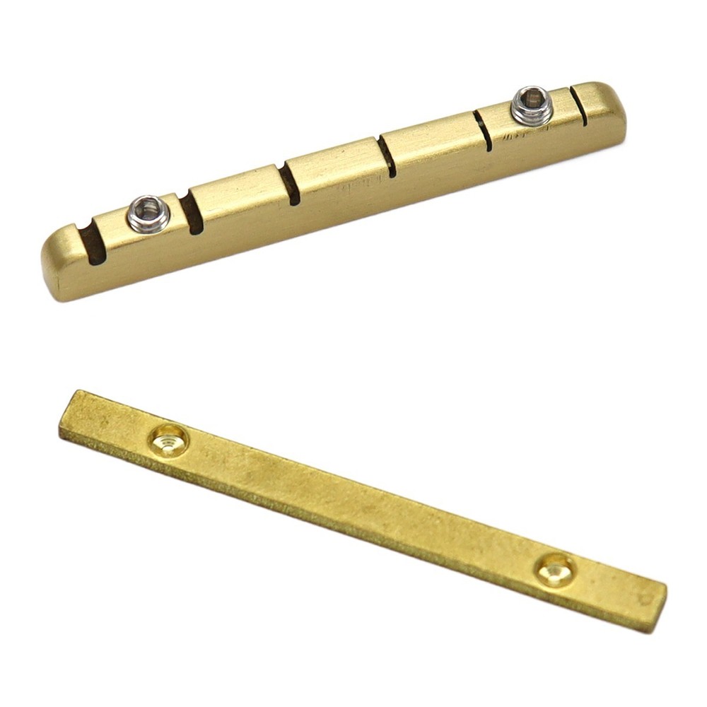 Brass Adjustable 6-String Electric Guitar Nut 42mm Width