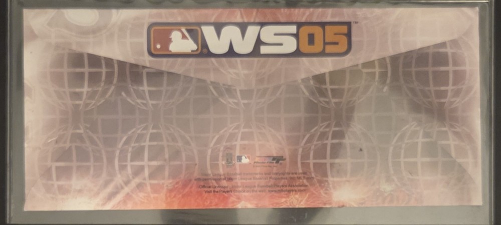 2005 World Series Official Program WHITE SOX VS. Astros + Stamped Dated Envelope