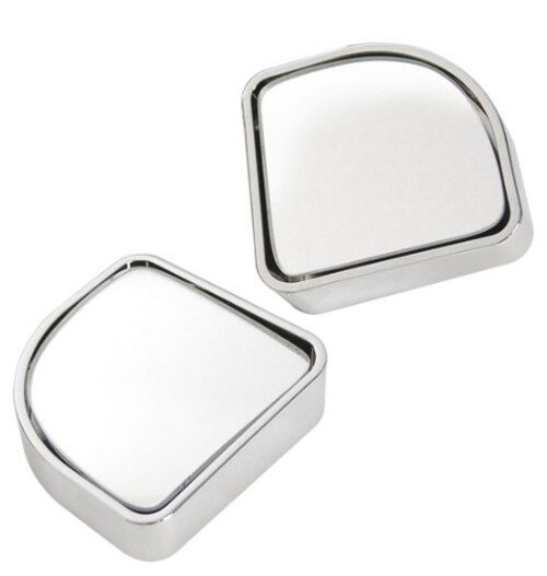 71173 Chrome 2" Round Adjustable Blind Spot, (Pack of 2)