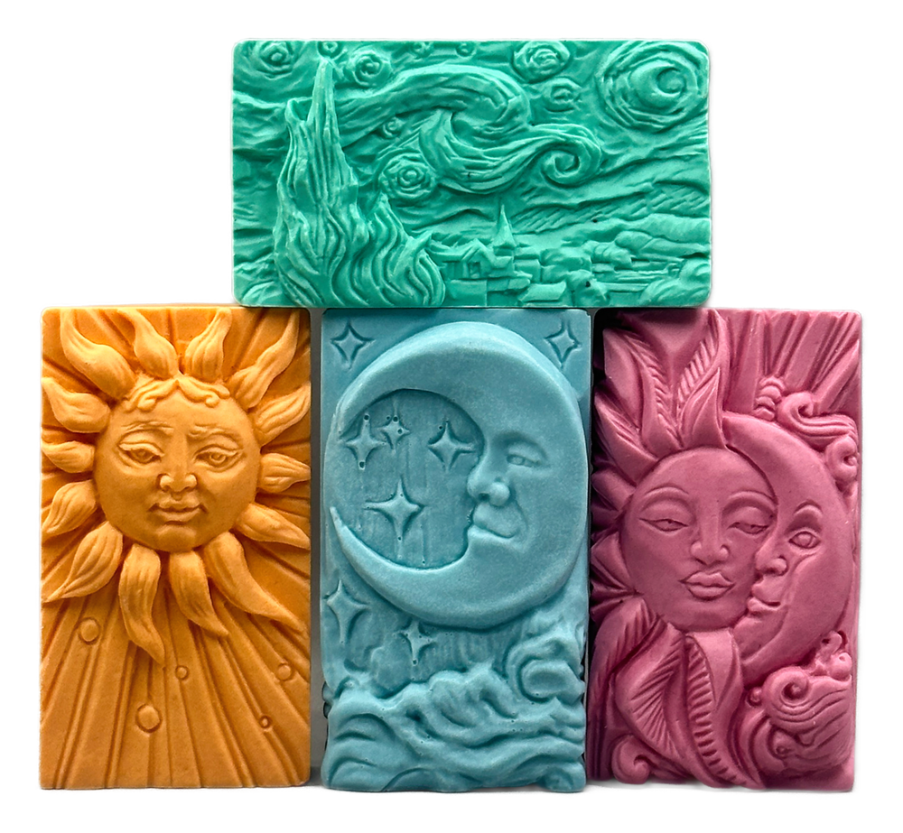 MOON SUN SKY SET SILICONE MOLD FOR SOAP MAKING CANDLE