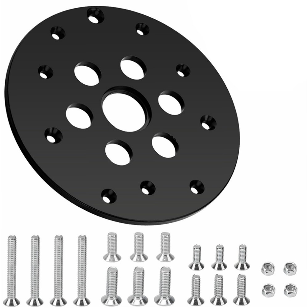 GUIDE BUSHING ROUTER PLATE 1-1/4' CENTER OPENING TO ACCEPT GUIDE SOLID PLASTIC W