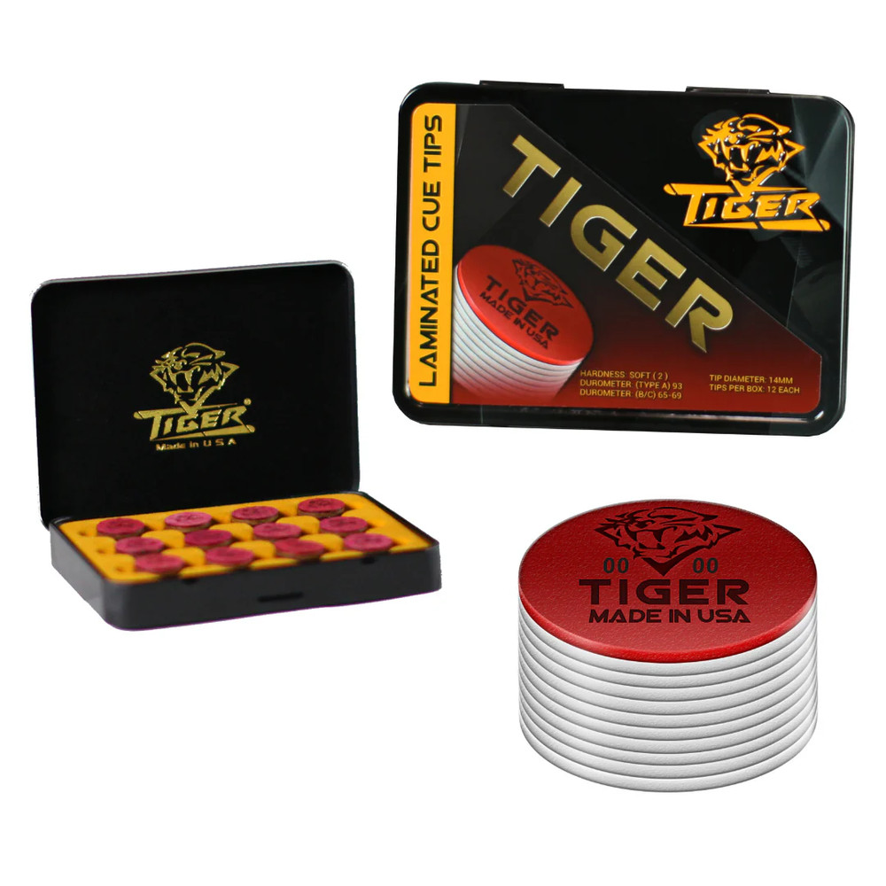 Tiger  Laminated Cue Tip
