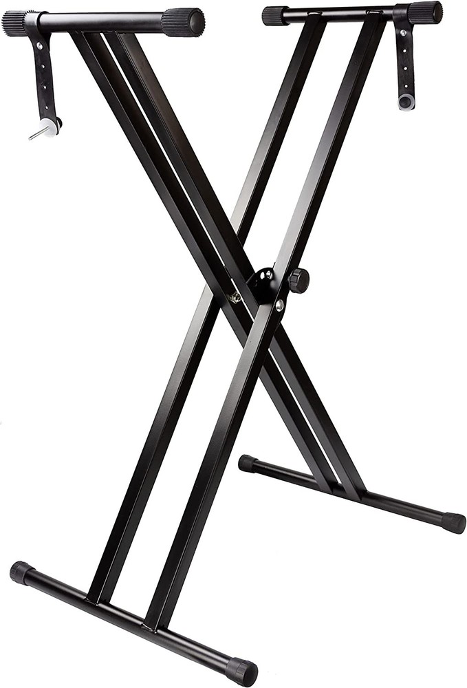 MR DJ KS650 2 Tier Doubled Keyboard Stand Adjustable Locking Straps & Quick