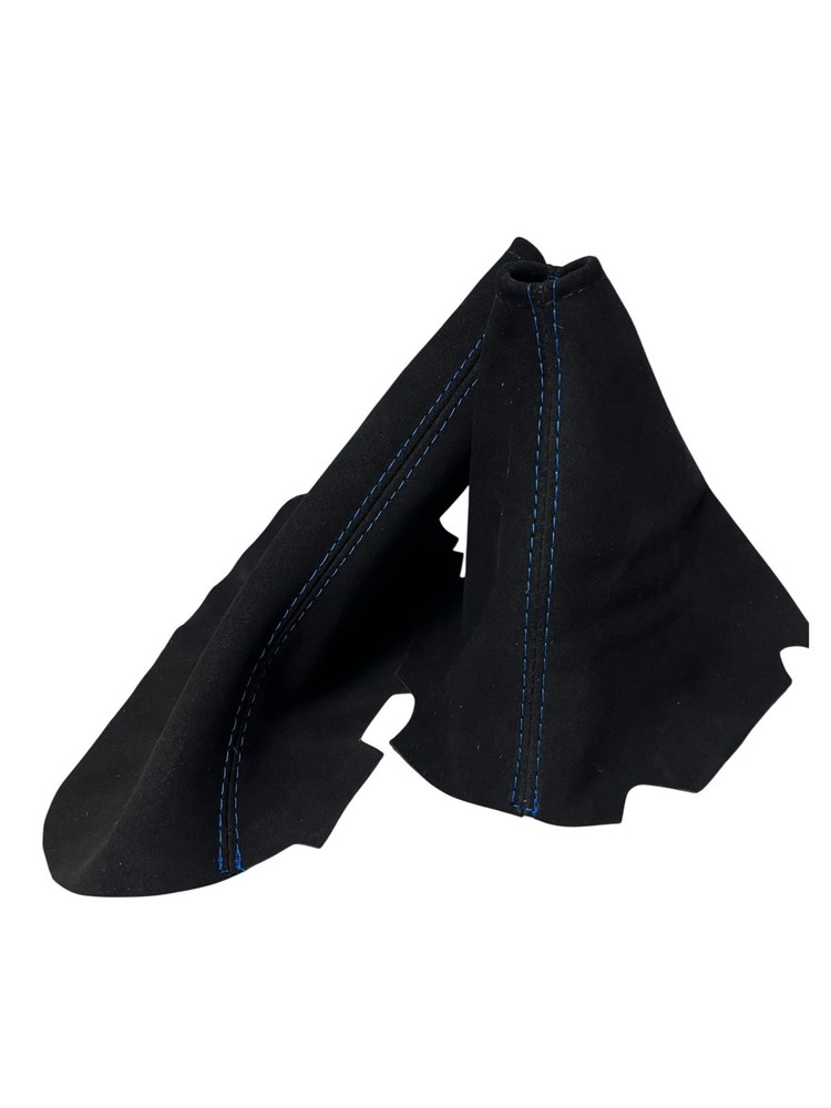 Replacement Manual Shift ebrake boot cover for Corvette C6 Z06 Real Suede Blue