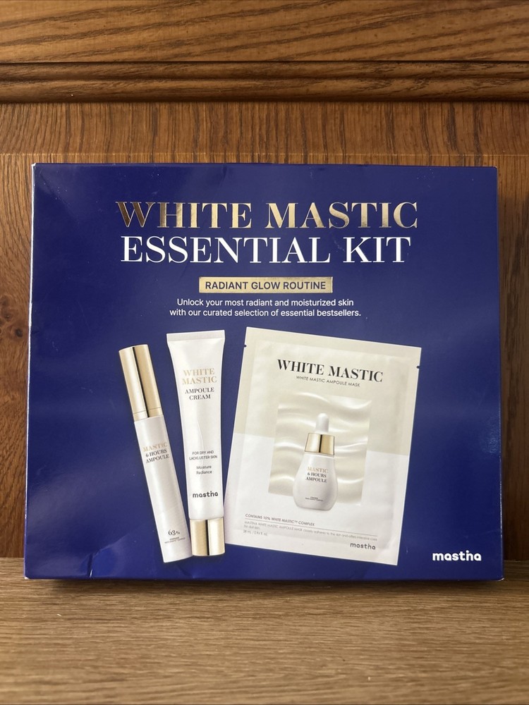 Mastina White Mastic Essential Kit Radiant Glow Routine 3 Step NIB!