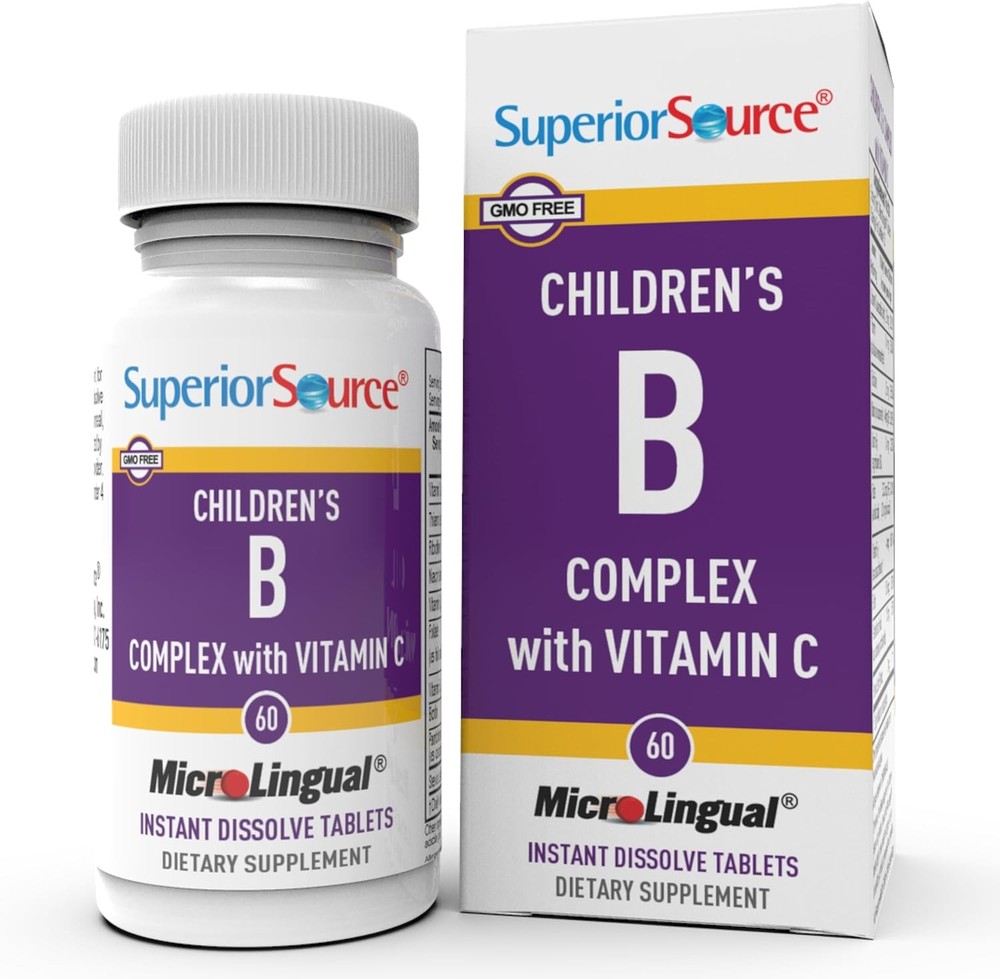 Superior Source Children?s B Complex with Vitamin C - Multivitamin for Heart Hea