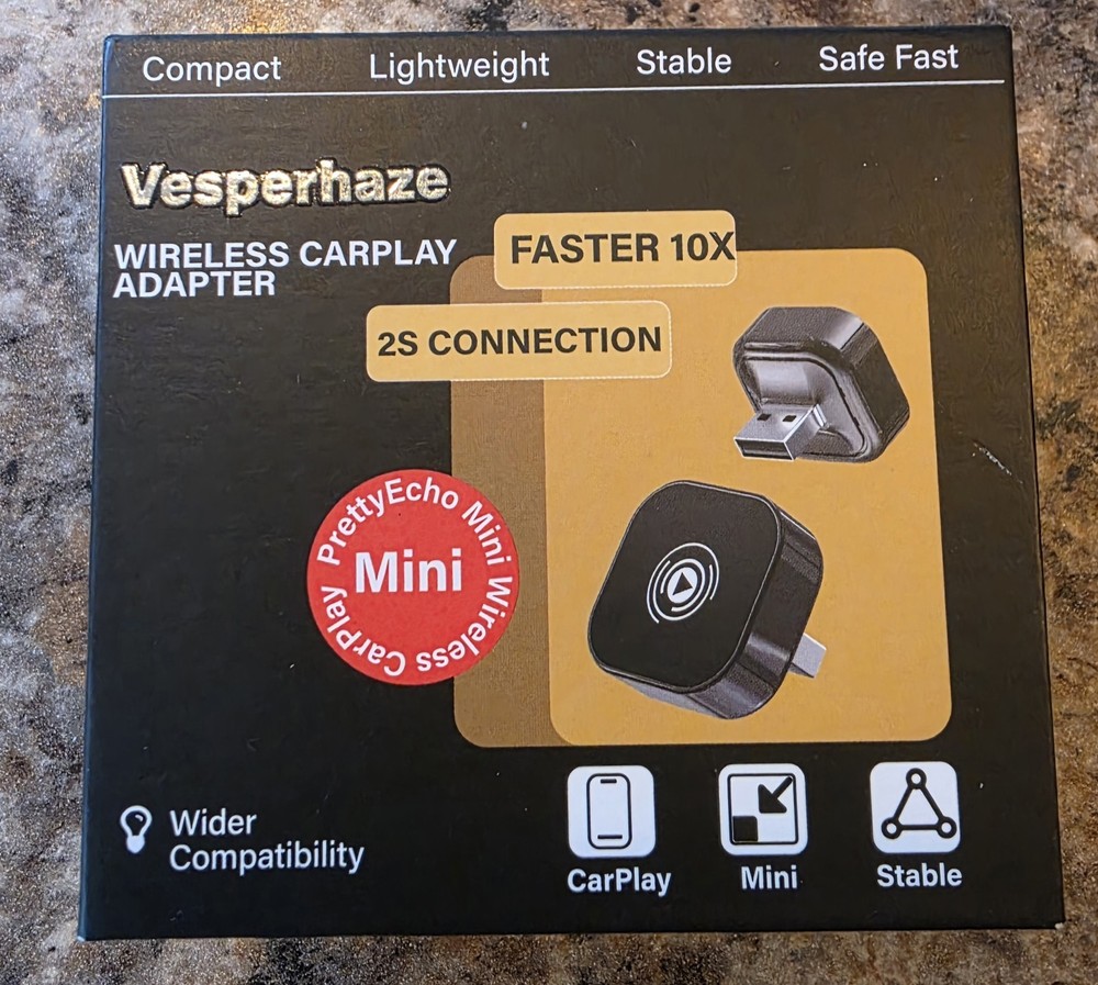 Wireless Adapter Convert Wired to Wireless for CarPlay＆Android Small Size