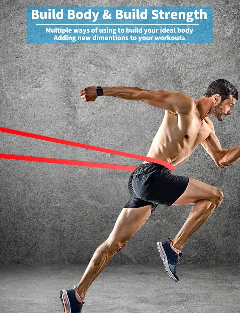 Pull Up Bands, Resistance Assistance Bands 5-125 LBS, Colorful