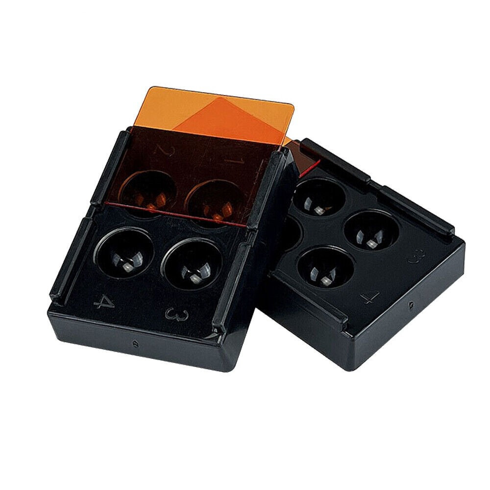 4 Holes Dental High Quality Patch Denture Veneer Storage Box Teeth Patch Shading