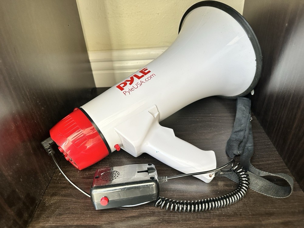 Pyle Megaphone with Built-in Microphone and Speaker