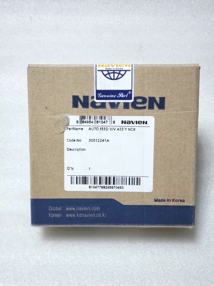 Navien 30012241A  Auto Feed V/V Assembly, For  NCB Series, N£W