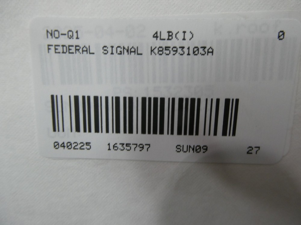 Federal Signal K8593103A 8593103A Explosion Proof Speaker