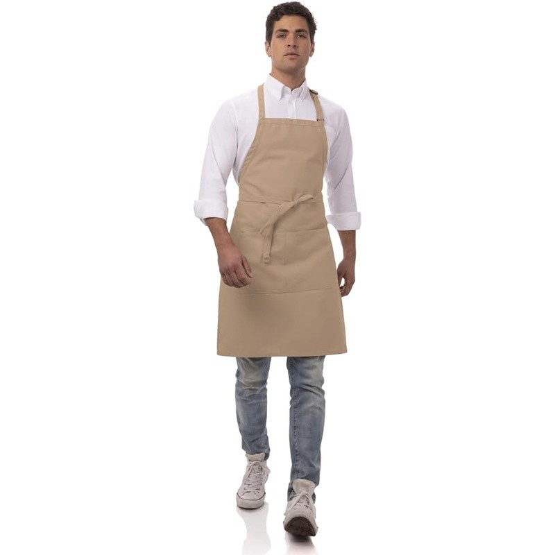 Durable Unisex Kitchen Apron Adjustable Fit W/ Large Pocket Cooking & Server New