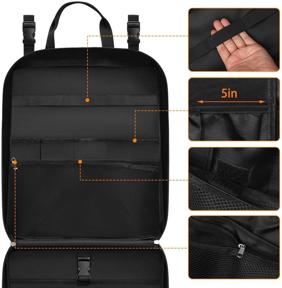 Large Camp Kitchen Organizer, High Capacity Camping Cooking Utensils Bag, with P
