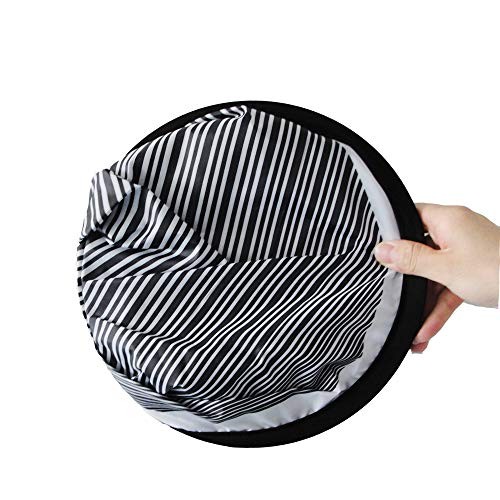 80cm Circular Striped Flexible Foldable PDR Lined Light Reflector Board Dent