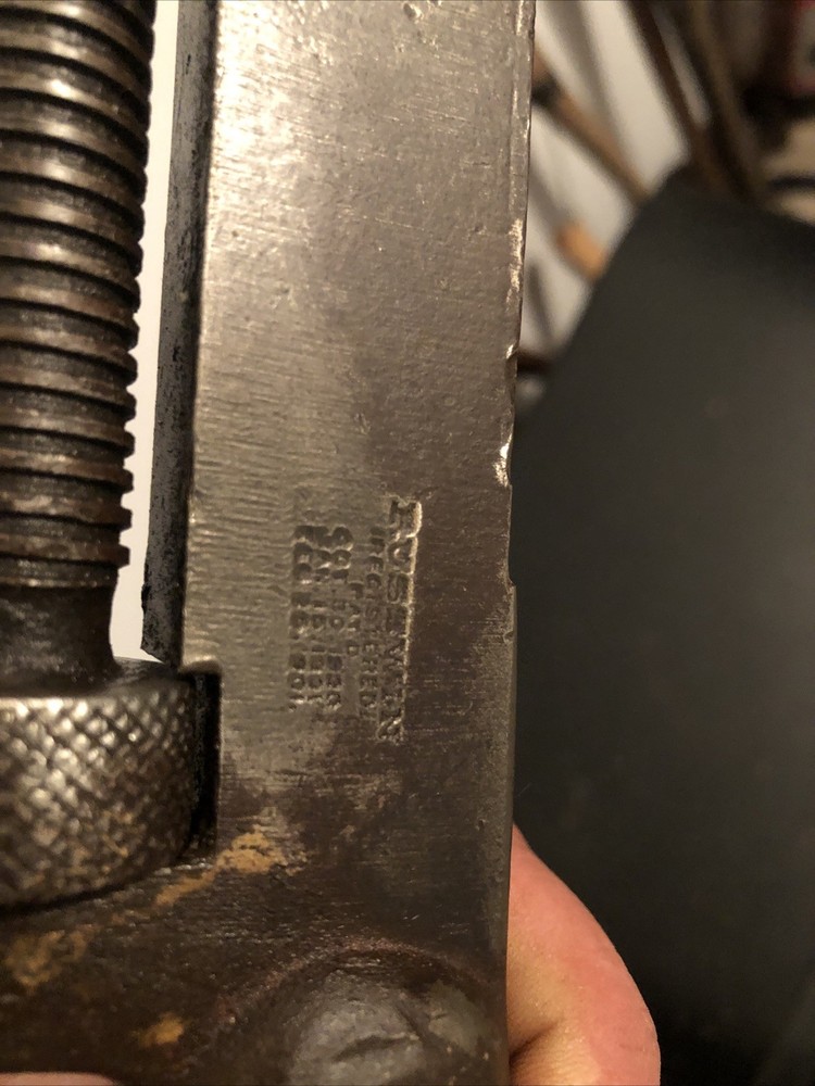 Vintage Russwin Adjustable monkey Pipe Wrench