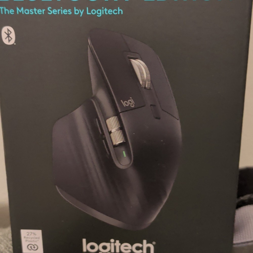 Logitech MX Master Series 3S Wireless Mouse Bluetooth 8K DPI Quiet Clicks Black