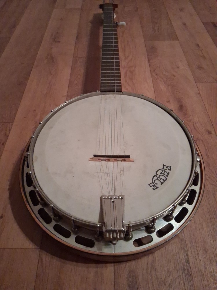 Cool Vintage Eagle 5 String Resonator Banjo